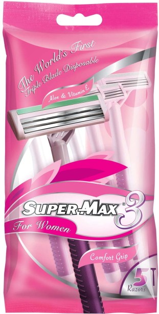 Supermax Triple Blade Disposable Razors Women