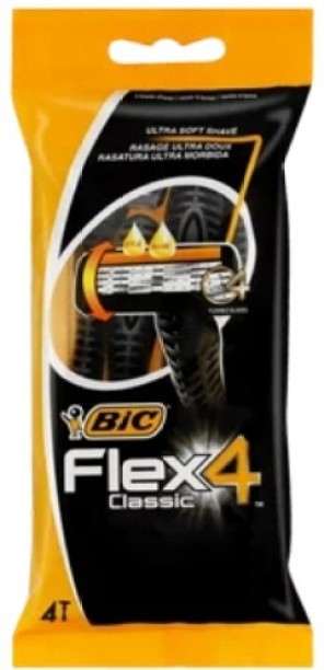 Bic Flex 4 Men's Disposable Razors Pouch 4 in a Pack Men & Women