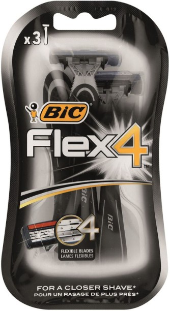 BIC Flex 4 Men's Disposable Razor - Set Of 3 Men