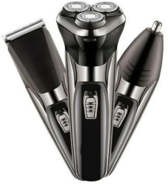 Sokany Rechargeable Complete Men's 3 In 1 Hair Grooming Kit Shaver Clipper & Nose Trimmer - SK9917 Men