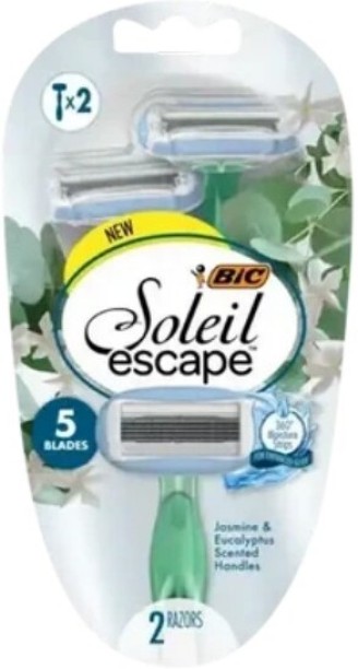 Bic Soleil Escape Disposable Razor 2 Pack Men & Women