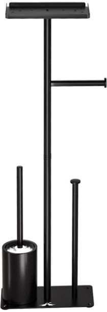 ALANES Toilet Paper Holder Free Standing for 4 Rolls with Anti-Slip Base Toilet Paper Holder Shelf Bracket