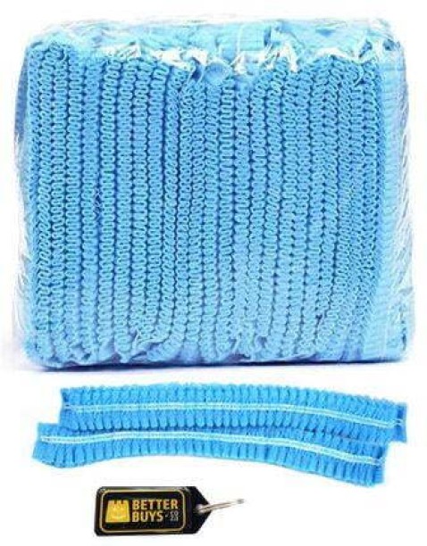 better buys Disposable Hygiene Protective Hair Net Mop Cap_sc3 for  Men & Women