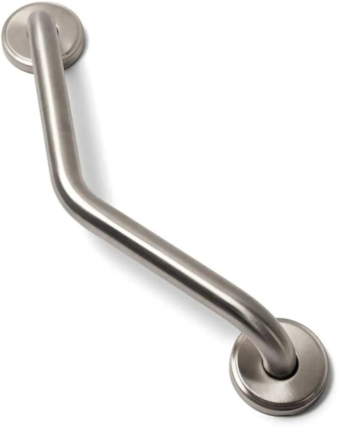 WOODLY Grab Handle, Angled, 304 Stainless Steel, 200mm x 200mm Grab Bar