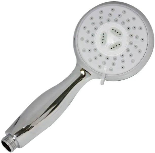 Woodly Hand Shower, 3 Function, Round Silver 3 Function Round