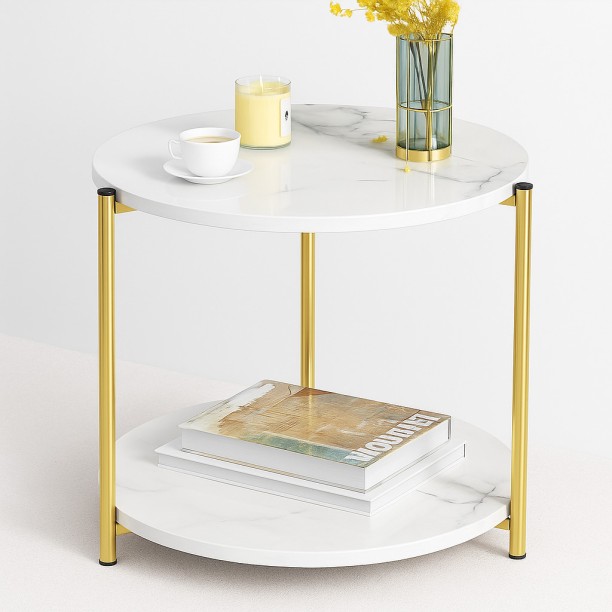 Woodly WD-ST200MGL Ceramic Side Table