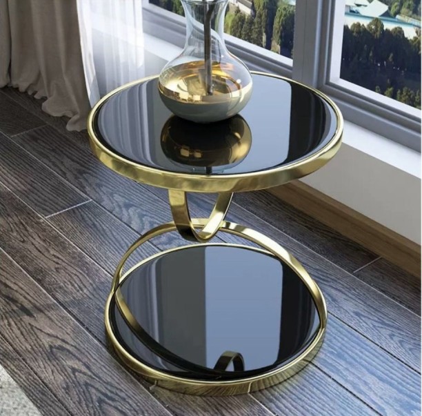 LUXY ST421 Glass Side Table