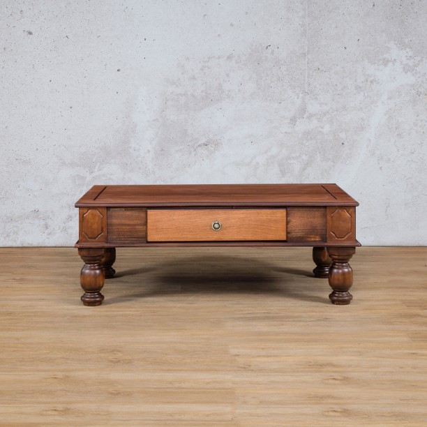 Leather Gallery MV-DUTCH-COFFEE TABLE-1200-SALIGNA WALNUT-NEW Solid Wood End Table