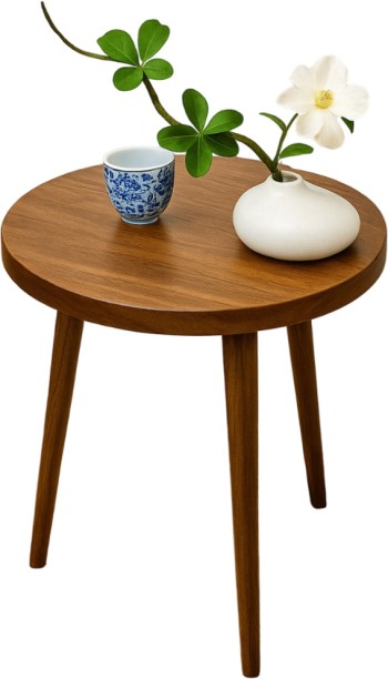 Wobuciko Side End Table Brown 48*40 Solid Wood End Table