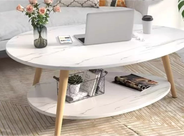 Generic Coffee Table Small Apartment Home Living Room Table Modern Minimalist Creative Tea Table Solid Wood End Table