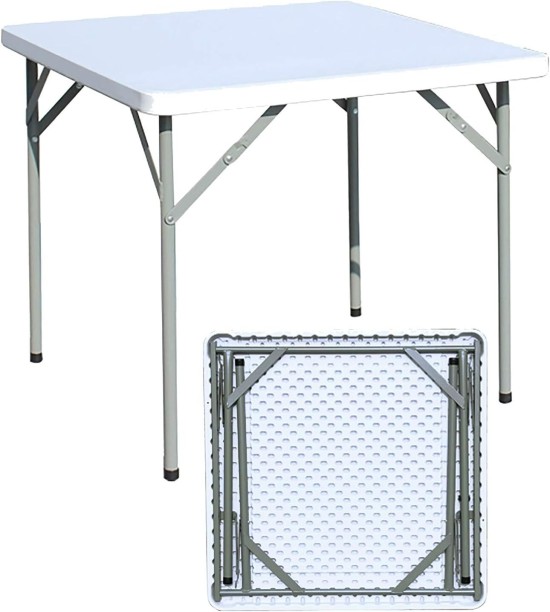 Generic 80cm Square Folding Table Plastic Side Table