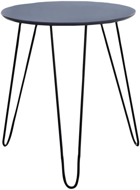 Everfurn Juniper Coffee Steel Side Table