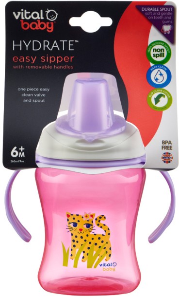 Vital Baby Hydrate Easy Sipper Cup with Removable Handles