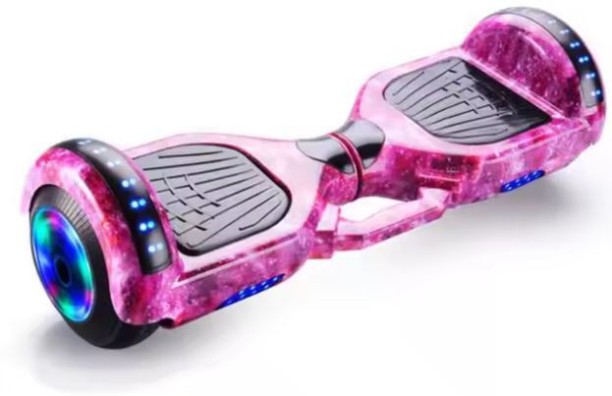 Generic JG20375169 6.6 Inch Smart Auto Balance Hoverboard With Bluetooth Speaker 16.6 cm x 6.6 inch Skateboard