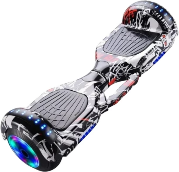Generic Hoverboard 6.5Inch Intelligent Smart Self Balancing With BT 20 cm x 6.5 inch Skateboard