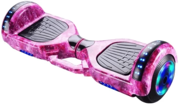 Generic Army Pink 6.5 Inch Smart Auto Balance Hoverboard With Bluetooth Speaker 15 inch x 10 inch Skateboard