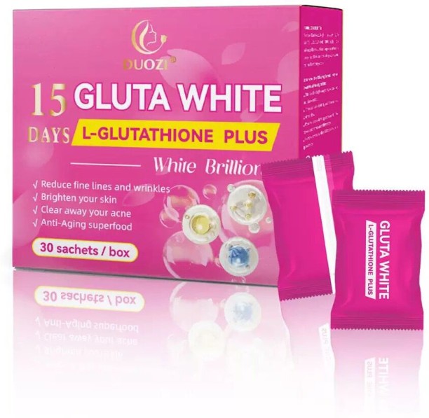 DUOZI GLUTA WHITE EXTREME WHITENING L-Glutathione Plus - 15 Days (30 Sachets)