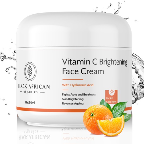 Black African Organics Vitamin C & Hyaluronic Acid Brightening Face Cream