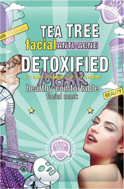 HA SA 3x Tea Tree Detoxified Anti-Acne Facial Mask Sheets