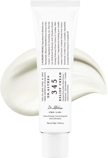 Dr.Althea Relief Cream 50ml, Daily Blemish Soothing Moisturizer for All Skin Types