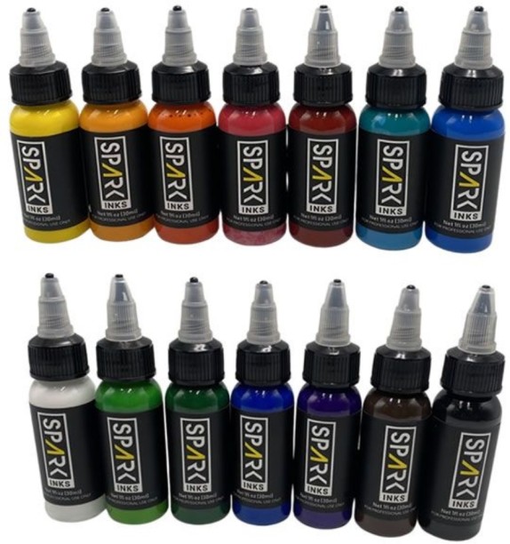 Spark F25-12-6 Professional Colorful Tattoo Ink