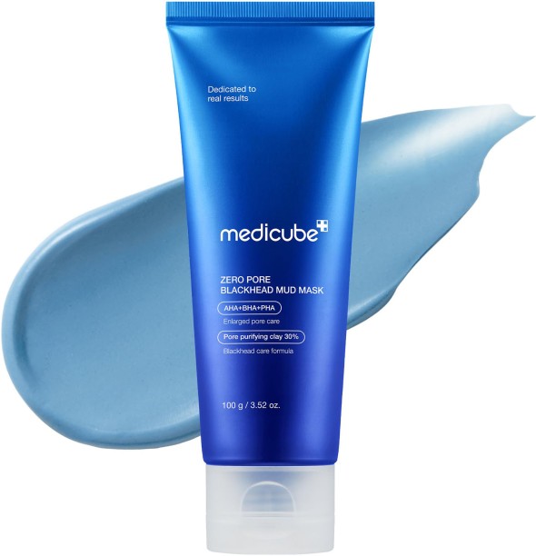 medicube Pore Tightening Blackhead Mud Facial Mask 3 Minute Quick Dry Formula with AHA BHA PHA 100ml