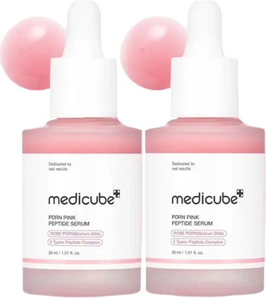 medicube Pink Peptide Serum 2pk (8.10z)| Light weight Daily Skin Serum