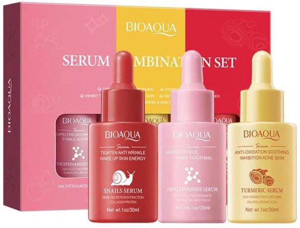 BIOAQUA Serum Combination Set- ( Whitening-Anti-Oxidation-Tightening )