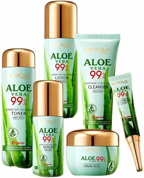 BIOAQUA Aloe Vera Facial 99% Kit Set