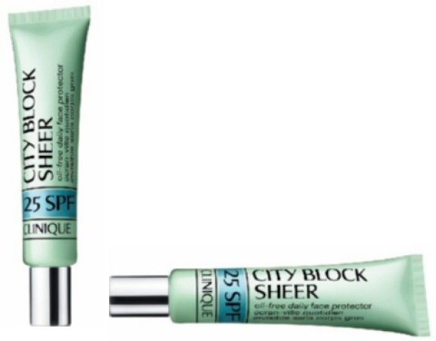 Clinique City Block SPF25 Sheer Oil-Free Daily Face Protector-UVA/UVB Sunscreen