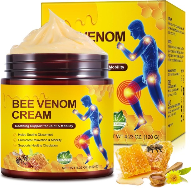 spark Bee Venom Cream, Bee Venom Joint and Bone Cream, Bee Venom Joint Gel for Back, Knee, Hands, Neck, Feet