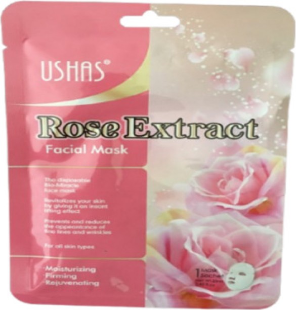 USHAS Rose Face Mask Sheet