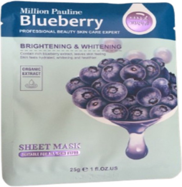 Million Pauline Blueberry Face Mask Sheet