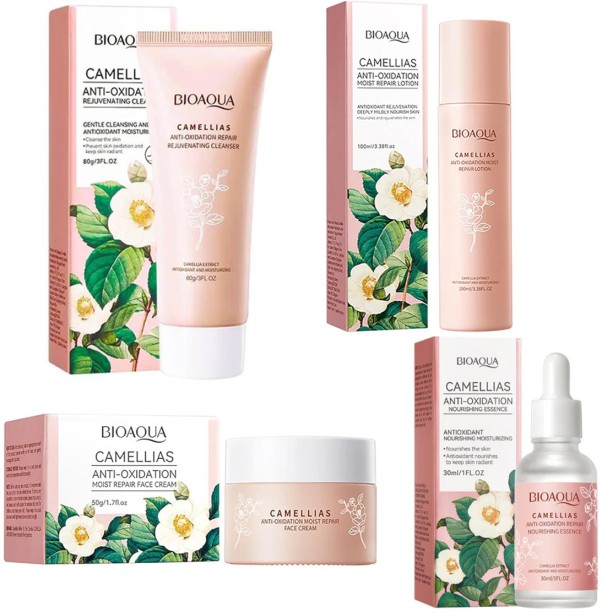 BIOAQUA Camellias Anti-Oxidation Moist Repair Skin Care