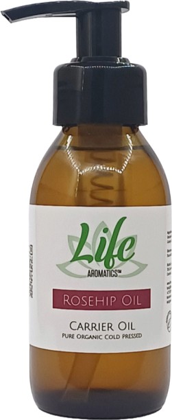 Life Aromatics Organic Rosehip Oil with Lotion Pump Dispenser