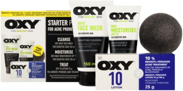 Oxy Starter Pack For Acne Prone Skin