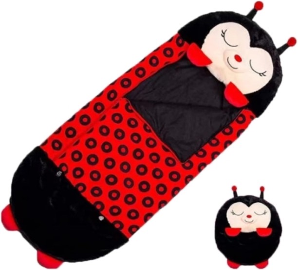 PHRM Phronex Toddlers Happy Nappers 2 in 1 Play Pillow Sleep Bag Lady Bug Sleeping Bag