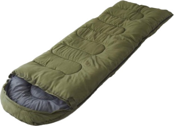 Generic Green Outdoor Sleeping Bag for Adults Camping Sleeping Bag with Hat Sleeping Bag for Cold Weather Envelope Sleeping Bag Sleeping Bag