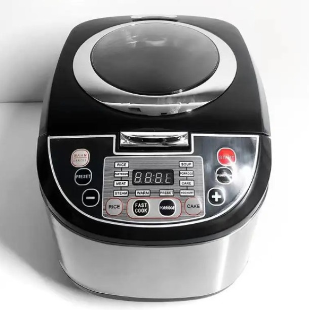 SILVER CRAST Silver Crest Smart Automatic Multi Non-stick Stainless Steel Digital Electric Rice Cooker Slow Cooker