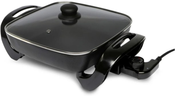 Amber 4-litre Electric Frying Pan Slow Cooker