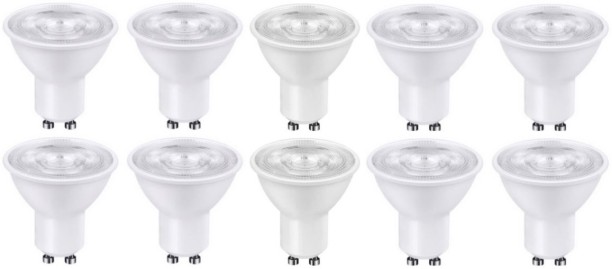 ML 7W GU10 Cool White Downlight Globes - Pack Of 10 Ceiling Lamp