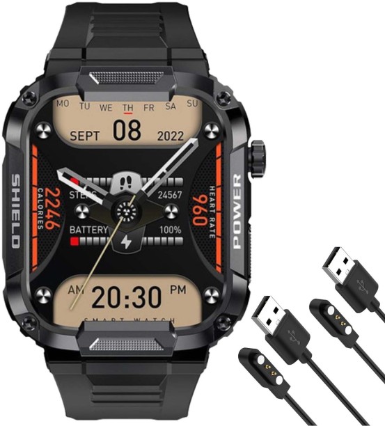 FocusFit MK66 Rugged Military 1.85" HD Tactical Sport Smartwatch