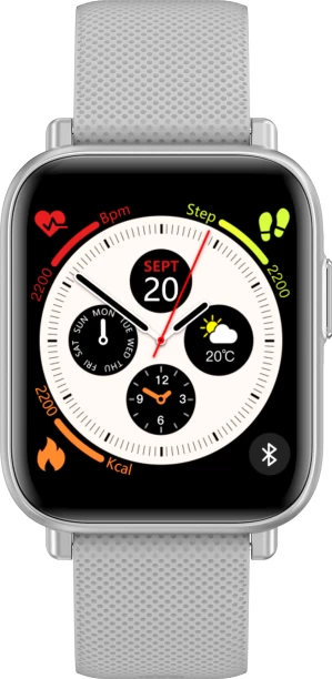 Polaroid Health Full Touch Square Smartwatch