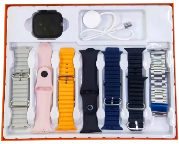 HA SA SM7001 Ultra 7 in 1 Strap Smart Watch Multicolor Strap Smartwatch