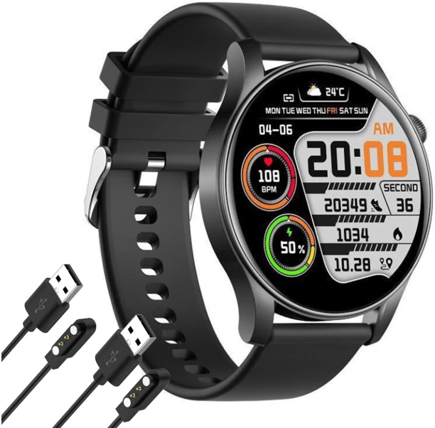 FocusFit KC88 1.43″ AI Voice Assistant Smartwatch