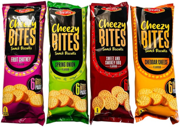 Tasty Treats Cheezy Bites Snack Biscuits – Assorted Flavours