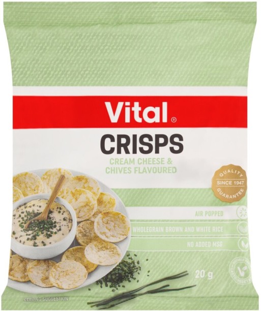 Vital Crisps Cream Cheese and Chives-SS2