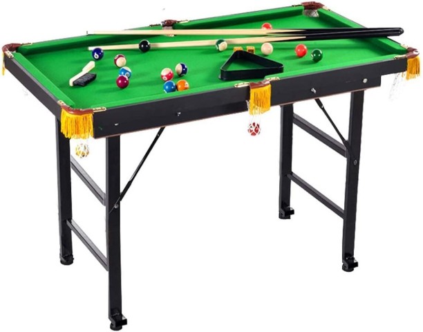 Just Simplified Full Set Foldable Mini Billard Pool Table for family Snooker Table With Drawer