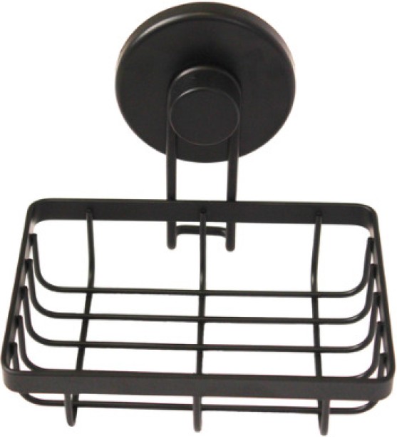 ECO Soap Dish Shower Caddy, No Drill, 13.4x11.5cm, Suction Cup - Matt Black Health & Beauty - Bath Care & Fragrances Wall Mountable Soap Case For  Adults