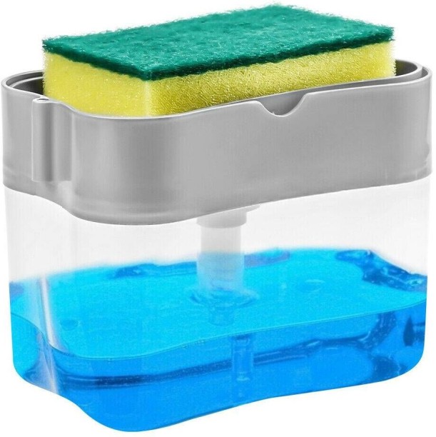 Generic Soap Pump and Sponge Caddy Household - Housekeeping & Laundry Soap Case For  Adults